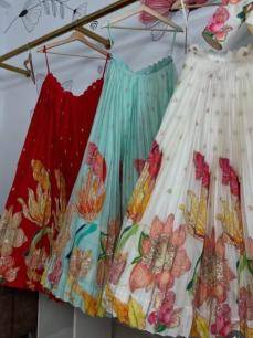 New launching position foil work lehenga choli silk  Luxury kids wear manufacturer